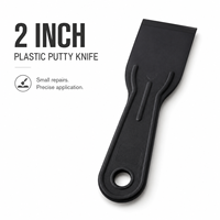 Couteau à mastic flexible en plastique de 2 pouces avec manche intégré, qualité professionnelle pour la réparation de petites surfaces murales et les travaux de cloisons sèches - Vente en gros