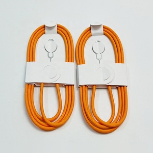 Cable de datos de carga rápida tejido naranja USB tipo C a USB C PD 60W 3FT para <span class=keywords><strong>iPhone</strong></span> 17 Cables de carga - Product Image 6