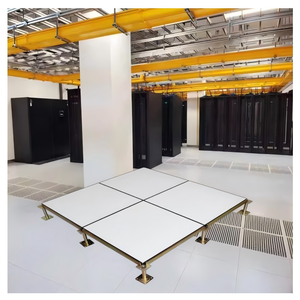 600x600mm Antistatic Raised Access Floor All Steel <b>Cement</b> Filled Airflow with Pedestal Stringer Kit for IDC In Stock Custom Size - Product Image 5