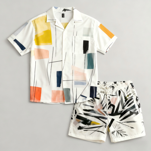 ชุดเสื้อเชิ้ตลำลองฤดูร้อนผู้ชายแบบกำหนดเอง เสื้อโปโลผู้ชายพิมพ์ลายเต็มตัว แห้งเร็ว เสื้อเชิ้ตผู้ชาย - Product Image 3