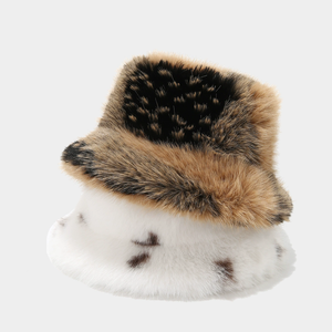 Chapeau seau chaud et moelleux pour femme, style automne-hiver, épaissi pour l'extérieur - Product Image 2