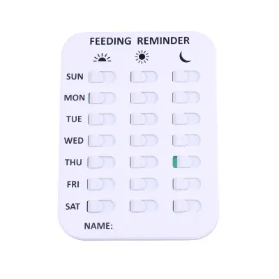 Dog Feeding Reminder Magnetic Reminder Sticker Pet Feeding Chart Daily Indication Chart 3 Times A Day Reminder