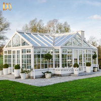 Gazebo de jardin extérieur personnalisé en fer forgé blanc Orangerie Serre