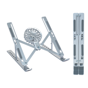 Máy Tính Xách Tay Làm Mát Đứng 7-Cấp Độ Có Thể Điều Chỉnh Máy Tính Xách Tay Fan Đứng Nhôm Riser Máy Tính Xách Tay Chủ Cho Bàn Tương Thích Với 9 "-17.3" - Product Image 1