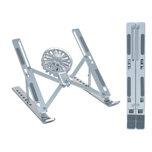 Laptop Cooling Stands 7-levels Adjustable Laptop Fan Stand Aluminium Riser Laptop Holder for Desk Compatible with 9"-17.3"