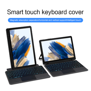Retroiluminación Smart Folio Keyboard Covers Estuches para <span class=keywords><strong>Samsung</strong></span> <span class=keywords><strong>Tab</strong></span> <span class=keywords><strong>S6</strong></span> <span class=keywords><strong>Lite</strong></span> 10,4 Pulgadas SM-P619 <span class=keywords><strong>con</strong></span> Smart Touchpad - Product Image 3