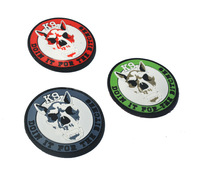 Patch moral pour chien de service K9, motif Bouledogue et Berger, insigne tactique pour gilet d'animal de compagnie avec fixation auto-agrippante