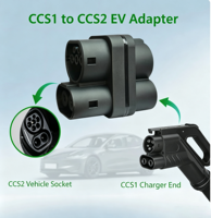 Adaptateur EV CCS1 vers CCS2 400A AC+DC pour voitures européennes Tesla Model 3 Y Mercedes-Benz MG ZS BMW IX I3 BYD Fiat Hatchback Kia CUPRA