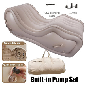 Ghế Sofa Bean Bag PVC phủ nhung bán chạy dành cho phòng khách, đồ nội thất gợi cảm, đệm hơi cho các cặp đôi, ghế dài thư giãn bơm hơi BDSM - Product Image 2