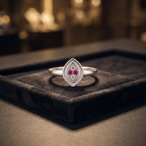 Anillo de Plata Fina con Diseño de Lágrima para Mujer, Estilo Original Hecho en India, Ideal para Regalo - Product Image 3
