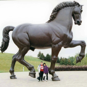 Statua in bronzo del cavallo di <span class=keywords><strong>Leonardo</strong></span> <span class=keywords><strong>Da</strong></span> Vinci a grandezza naturale personalizzata in fabbrica - Product Image 1
