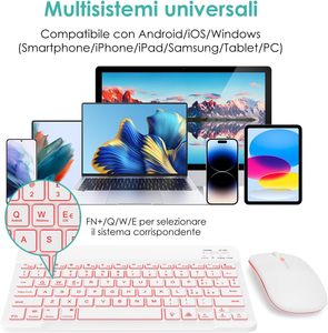 Custom Logo Combos De Teclado Y <span class=keywords><strong>Mouse</strong></span> Abs Draagbare Slanke Led Toetsenbord En Muis Niet Merk Bluetooth Toetsenbord Muis <span class=keywords><strong>Combo</strong></span> - Product Image 2