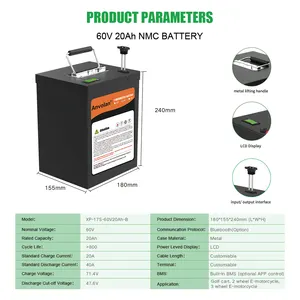 Baterai sepeda motor listrik 48V 60volt, 20ah 30ah 40Ah 50Ah 55Ah 60Ah 73Ah 90Ah 113ah, baterai Lithium Ion untuk skuter listrik