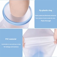 Manchons de bandage imperméables en PVC antidérapants pour les soins des plaies de fracture de jambe