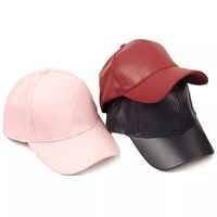 Gorras de Béisbol de Cuero PU con Logotipo Personalizado, Color Sólido, Ajustables, Casuales, para Exteriores, Protección Solar, Gorra de Camionero, Estilo Hip Hop