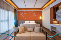 Papier peint mural auto-adhésif en tissu moderne, broderie 3D, motif floral chinoiserie, taille personnalisée, chambre à coucher, salon