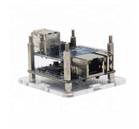 Casing akrilik Pi Zero/Orange Pi Zero Plus, casing pelindung kotak transparan untuk oranye Pi Zero & papan ekspansi