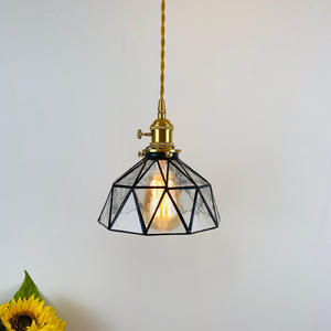 Suspension décorative LED en verre teinté vintage marocain fait à la main pour la maison - Product Image 4