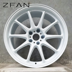 Cerchi in Lega di Alluminio Forgiati Concavi a <span class=keywords><strong>10</strong></span> Razze ZFAN Personalizzati Argento Nuovi per Golf Mk7 (Modello Z/718) - Retrofit/Aggiornamento - Product Image 1