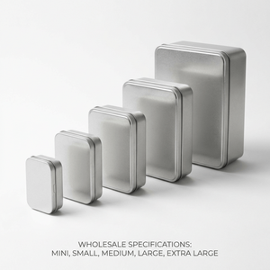 Scatola di Latta Rettangolare Mini con Coperchio Apribile e Stampa Personalizzata per Alimenti/Regali, Confezione per Caramelle in Metallo Opaco Stagnato, Nuovo Design 2025 - Product Image 3