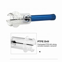A057 Tire-bouchon manuel à aiguille à pression d'air en plastique et métal pour la maison, la cuisine, les fêtes et les voyages