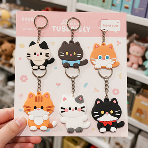 Cá nhân nhà máy Keyring tùy chỉnh 2D 3D Logo mềm PVC Keychain biểu tượng tùy chỉnh động vật phim hoạt hình móc chìa khóa cho quà tặng - Product Image 5