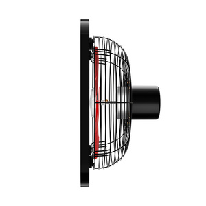 Ventilateur d'extraction mural en plastique rouge <span class=keywords><strong>de</strong></span> 12 pouces <span class=keywords><strong>à</strong></span> 3 vitesses, silencieux, pour cuisine, <span class=keywords><strong>salle</strong></span> <span class=keywords><strong>de</strong></span> <span class=keywords><strong>bain</strong></span> et usage domestique - Product Image 4