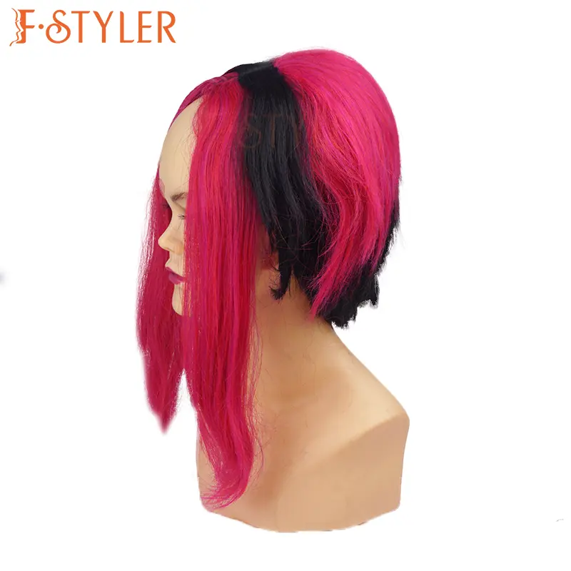 FSTYLER wig karnaval Halloween penjualan terlaris grosir penjualan grosir pabrik menyesuaikan mode pesta wig cosplay sintetis wig anime