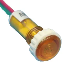 Miniatur-Signallampe Zeigelicht 6V 12V 110V 220V 380V 10mm automatisch led Neon-Inkandeszenz Anti-Vandal-Metall-Zeiglicht