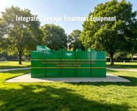 Système MBR de réutilisation des eaux usées 1-500m/h, station de recyclage d'eau automatique PLC, irrigation et rinçage paysager en acier inoxydable/acier au carbone, garantie 1 an