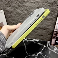 Pelindung Lensa Kaca Kristal Baru untuk iPhone 15 14 13 11 Pro Max Casing Ponsel Baru Tekstur Aurora Laser Anti Benturan Hard Back Cover