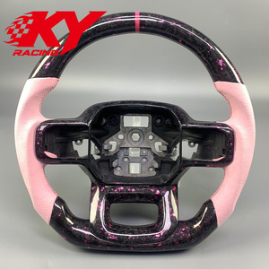 พวงมาลัยคาร์บอนไฟเบอร์แบบกำหนดเองสำหรับ Ford Raptor F150 XLT F250 F350 Lobo Tremor Raptor R STX Rattler Limited SuperCrew F450 - Product Image 1