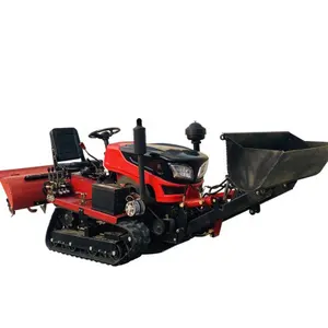 Tracteur agricole de terrain sec avec chargeur frontal, Mini tracteur à chenilles