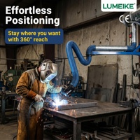 Extracteur de fumée de soudage best-seller pour l'élimination de la poussière en usine avec bras, collecteur de poussière industriel en acier au carbone haute efficacité