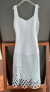 Nuovo Arrivo Primavera 2026: Set Elegante da Donna Stile M per Vacanze, 2 Pezzi con Cardigan Traforato e Abito a Canotta - Product Image 5