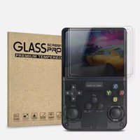 Pelindung Layar Kaca Tempered Anti Gores untuk Konsol Game Genggam R36S/R35S/RGB20S 3.5'' Film Pelindung