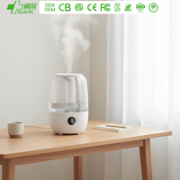 RUNAL Humidificateur ultrasonique intelligent à brume froide H20 de bureau, lumière LED électrique à changement de couleur, capacité 2L pour la maison