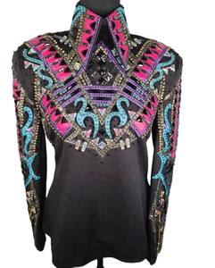 Chaqueta ecuestre de cierre de cremallera elegante y elegante de primera calidad para equitación occidental Suministro ODM transpirable - Product Image 1