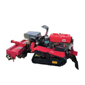 Best selling quality rotary tiller machine crawler track rotary cultivator At Good Price