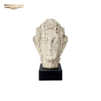 Sculpture de figure humaine en résine à grain de marbre, statues de pierre élégantes sculptées à la main, taille personnalisée, homme en marbre blanc