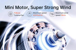 Wholesale 2025 Rechargeable 4000mAh Bladeless Handheld Mini <b>Fan</b>-Portable <b>USB</b> <b>Fan</b> for Household & Car Use Wholesale Custom - Product Image 5