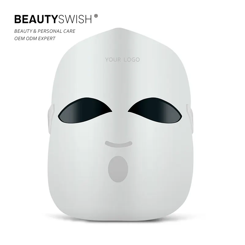 Wholesale Beauty Care Korea Led Silicone Mask 7 Colorful Led Facial Light Therapy Mask Multi-Function Led Mask