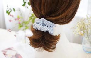 Art Streep Rooster Haar Scrunchies Stijl Doek Nieuwe Voor Meisjes Haar Decoratie Nieuwste Ontwerp Custom Size Katoen Eco-vriendelijke - Product Image 4