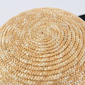 Summer Women Fashion Natural Straw Top Hat Wide Brim Sunshade Travel Holiday Beach Outdoor Cloche Hat - Product Image 3
