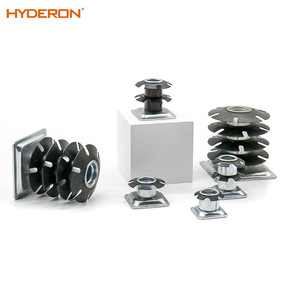 Hyderon Multi Layer Plum Blossom <b>Spring</b> <b>Clip</b> Tube Plug Nut Zinc Plated Wall Mount Hardware For Wardrobe Furniture - Product Image 5