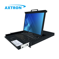 Commutateur KVM monté en rack 1U avec Hotkey 4K HD 60Hz 1080p 17/18/19 pouces VGA 4 ports pour 16 connexions informatiques 1080p 16 ports Stock"