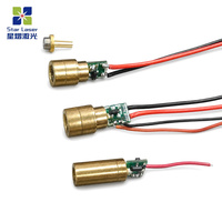 Module laser à lentille collimatée 520 nm, module laser vert direct 5 mW, mise au point réglable pour l'alignement de précision et la vision industrielle