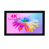 32 43 49 55 65 Inch Perangkat Lunak CMS Gratis Layar 4k 1.8mm Animasi Ip65 2500 Kecerahan Tahan Air Lcd TV Iklan Luar Ruangan