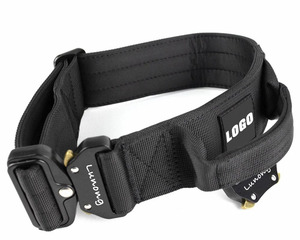 Juego de collar táctico de nailon para perros con forro de neopreno suave y conector a presión de correa ¡Ideal para entrenamiento de campo, senderismo y más! - Product Image 5