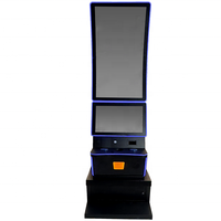 Gabinete de Juegos Fury Series Skill de 43+24 Pulgadas con Pantalla Táctil Doble Recta/Curva, Juego de Habilidad Personalizado, Gabinete de Juegos Arcade Negro